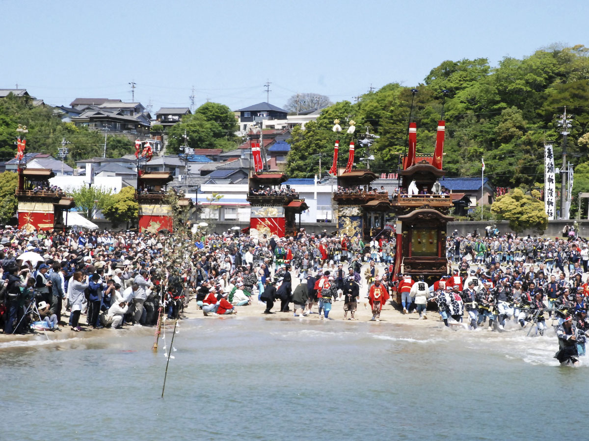 半田まつり 亀崎潮干祭の山車low tide festival of Kamezaki