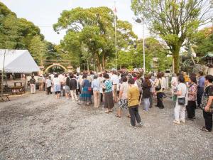 真清田神社　夏越神事（輪くぐり）