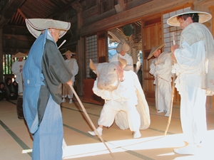 財賀寺　お田植祭