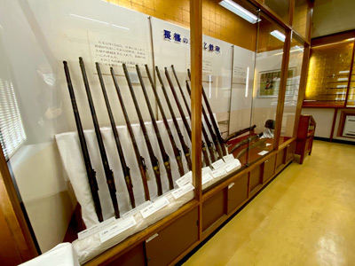 Matchlock guns, as used at the Battle of Nagashino in 1575.