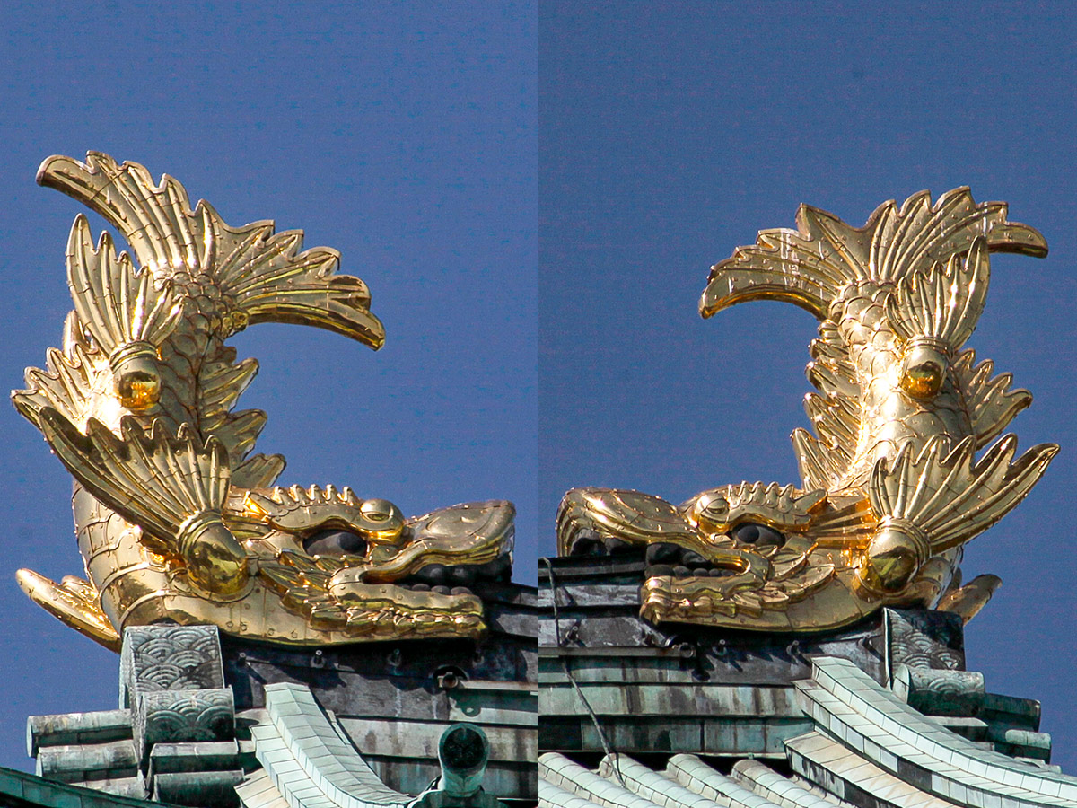 Nagoya Castle's Shachihoko (male and female)